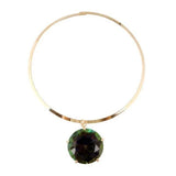 Big Pendant Necklace Dubai Women Jewelry African Bride Wedding Green Crystal