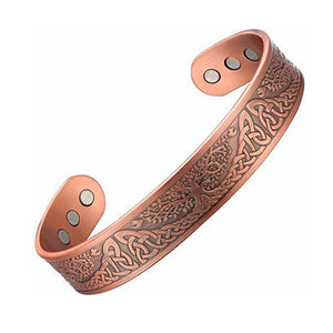 Classic Magnetic Therapy Copper Alloy Bracelet Cuff Bangle