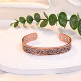 Classic Magnetic Therapy Copper Alloy Bracelet Cuff Bangle