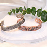 Classic Magnetic Therapy Copper Alloy Bracelet Cuff Bangle