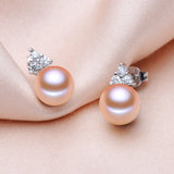 Freshwater Pearl Earrings 925 Sterling Silver Studs