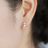 Freshwater Pearl Earrings 925 Sterling Silver Studs