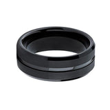Classic Tungsten Carbide Wedding Bands Groove Holiday Christmas