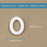 Classic Ceramic Accessories Oval Bracelet Necklace Earrings Findings