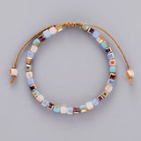 Bling Crystal Bead Friendship Bracelet Colorful Adjustable Boho Bracelet