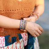 Bling Crystal Bead Friendship Bracelet Colorful Adjustable Boho Bracelet
