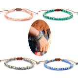 Bling Crystal Bead Friendship Bracelet Colorful Adjustable Boho Bracelet