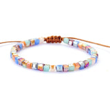 Bling Crystal Bead Friendship Bracelet Colorful Adjustable Boho Bracelet
