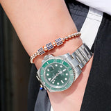 CZ Geometric Wrap Bracelet with Copper Beaded Charms