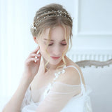 Bohemian Hair Vine Headband Rhinestone Flower Wedding Accessories