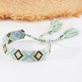Bohemian Woven Friendship Bracelets with Tassels