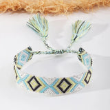 Bohemian Woven Friendship Bracelets with Tassels