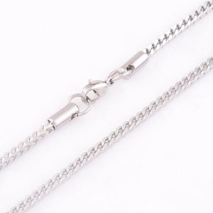 Classic Stainless Steel Braided Necklace Chain for Women and Men