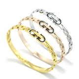 Classic Double D Belt Bangles & Bracelets for Women Arm Cuff Bangles