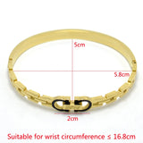 Classic Double D Belt Bangles & Bracelets for Women Arm Cuff Bangles