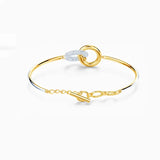 Classic Double Round Stone Bracelet Romantic Birthday Gift