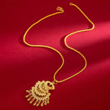 Vintage Phoenix Pendant Necklace 999 Wedding Bridal Jewelry