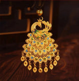 Vintage Phoenix Pendant Necklace 999 Wedding Bridal Jewelry