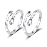 Classic Couple Jewelry Ladies Hug Necklace 316 Stainless Steel Pendant