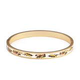 Plated Cuff Sporty Bangles Enamel Women Girls Party Wedding Charm Bangles
