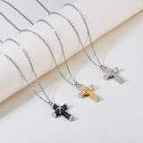 Cross Urn Necklace Pendant Stainless Steel Ashes Memorial Pendant