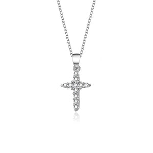 Classic Cross Christian Believers S925 Silver Pendant Necklace