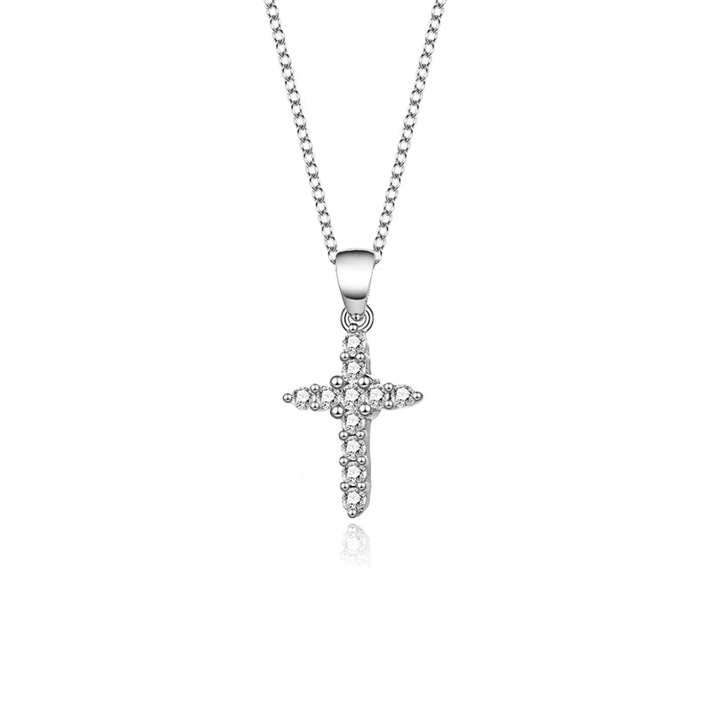 Classic Cross Christian Believers S925 Silver Pendant Necklace