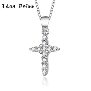 Classic Cross Christian Believers S925 Silver Pendant Necklace