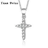 Classic Cross Christian Believers S925 Silver Pendant Necklace