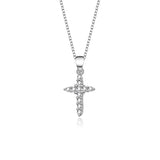 Classic Cross Christian Believers S925 Silver Pendant Necklace