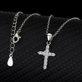 Classic Cross Christian Believers S925 Silver Pendant Necklace