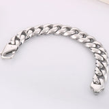 Cuban Chain Men Bracelet Stainless Steel 18MM Width