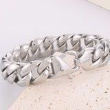 Cuban Chain Men Bracelet Stainless Steel 18MM Width