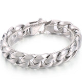 Cuban Chain Men Bracelet Stainless Steel 18MM Width