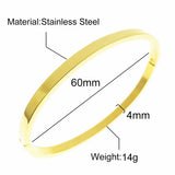 Classic Cuff Stainless Steel Bracelet Fashion Jewelry Gift