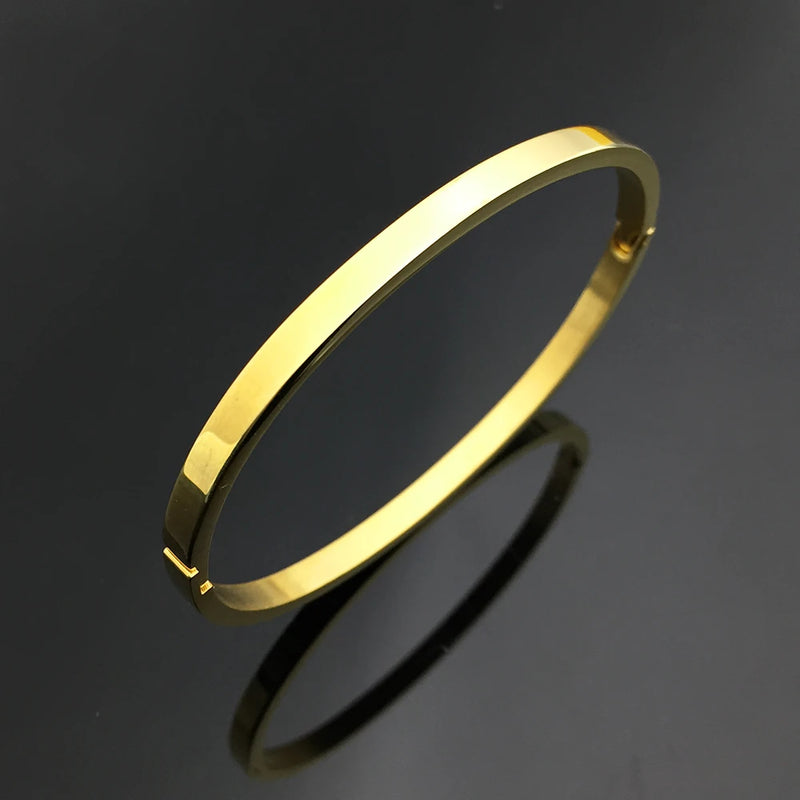 Classic Cuff Stainless Steel Bracelet Fashion Jewelry Gift