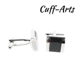Classic Carbon Fibre Cufflinks for Men by Cuffarts
