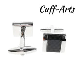 Classic Carbon Fibre Cufflinks for Men by Cuffarts