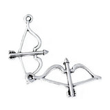 Classic Cupid Bow & Arrow Metal Charm Bracelet Necklace