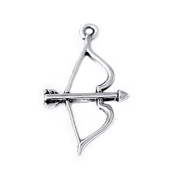Classic Cupid Bow & Arrow Metal Charm Bracelet Necklace
