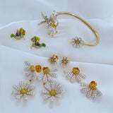 Classic Daisy Flower Earring Women Ear Jewelry Accessories