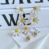 Classic Daisy Flower Earring Women Ear Jewelry Accessories