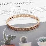 Classic Chain Shape Bangle Stainless Steel Bracelet