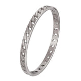 Classic Chain Shape Bangle Stainless Steel Bracelet