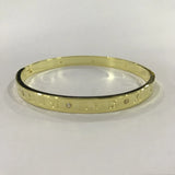 Copper Bangle Roman Numerals Bracelet Cubic Zircon