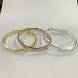 Copper Bangle Roman Numerals Bracelet Cubic Zircon