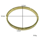 Copper Bangle Roman Numerals Bracelet Cubic Zircon