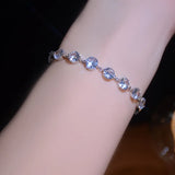 Zircon Chain Bracelet for Women - Shiny Holiday Accessory