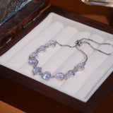 Zircon Chain Bracelet for Women - Shiny Holiday Accessory