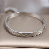 Classic Titanium Steel Bangles for Women Holiday Party Bracelet